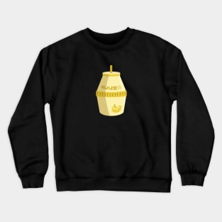 Banana milk Korea cute drink Crewneck Sweatshirt